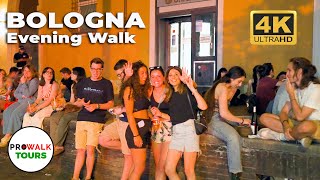 Bologna, Italy Evening Walking Tour - 4K 60fps with Captions