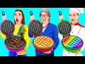 Me vs grandma cooking challenge  kitchen war by barada challenge