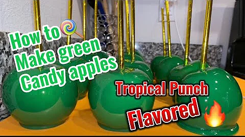 How to make Green Candy Apples 🍏!!! Graduation Apples #tutorial