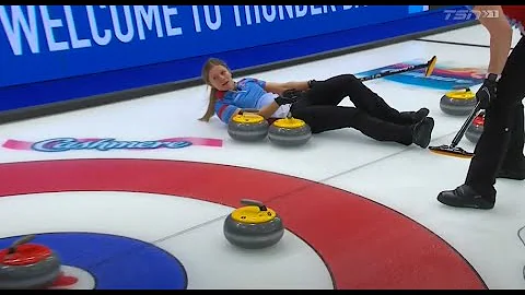#stoh2020 Sarah Wilkes trips on a corner guard sit...