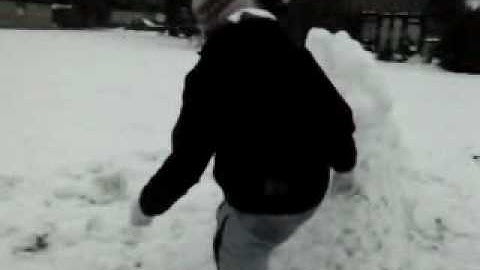 Slow Motion Snowman Beating