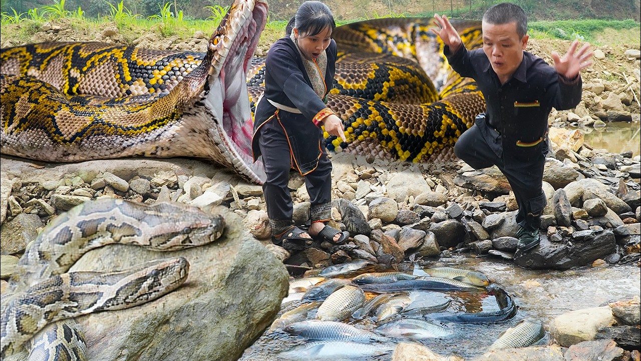 Dwarf Family Traps Fish and Confronts an Attacking Nest of Forest ...