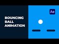 Bouncing ball animation in after effects (Simple &amp; Easy)