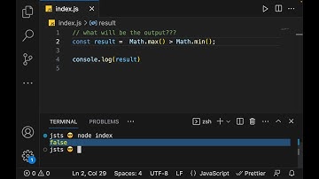 Is JavaScript weird? Math.max() vs Math.min() compare