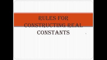 Lecture 8 Defining real constants in C