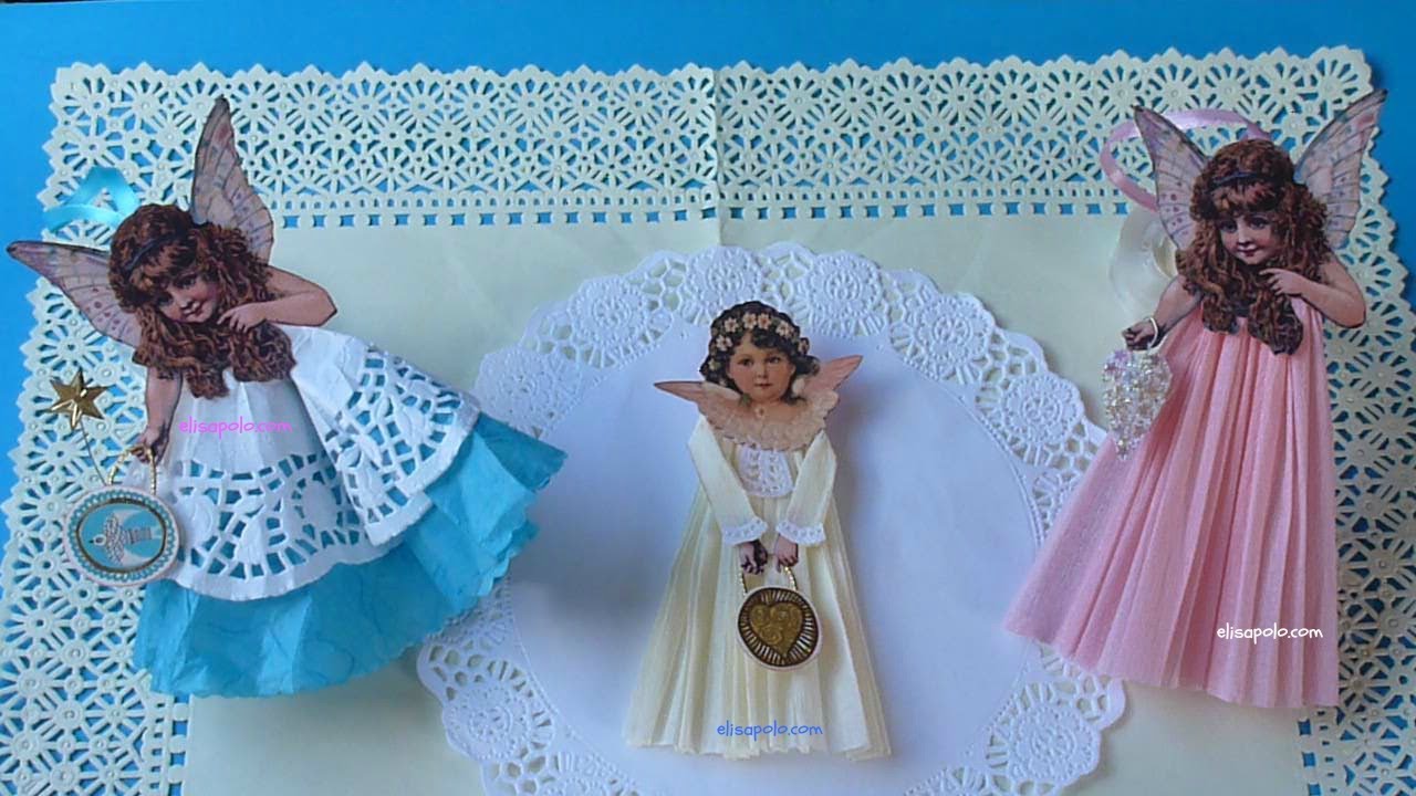 DIY, Cómo hacer Adornos Vintage para Navidad, Angel 