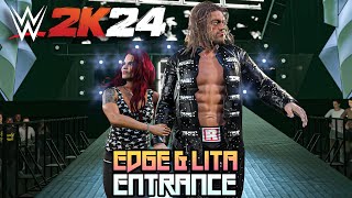 WWE 2K24 - Edge & Lita Entrance w/ Modded Edge | PC Mods