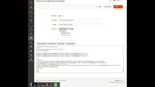 Electrical & Ligthing SubHeader   Blocks   Elements   Content   Magento Admin