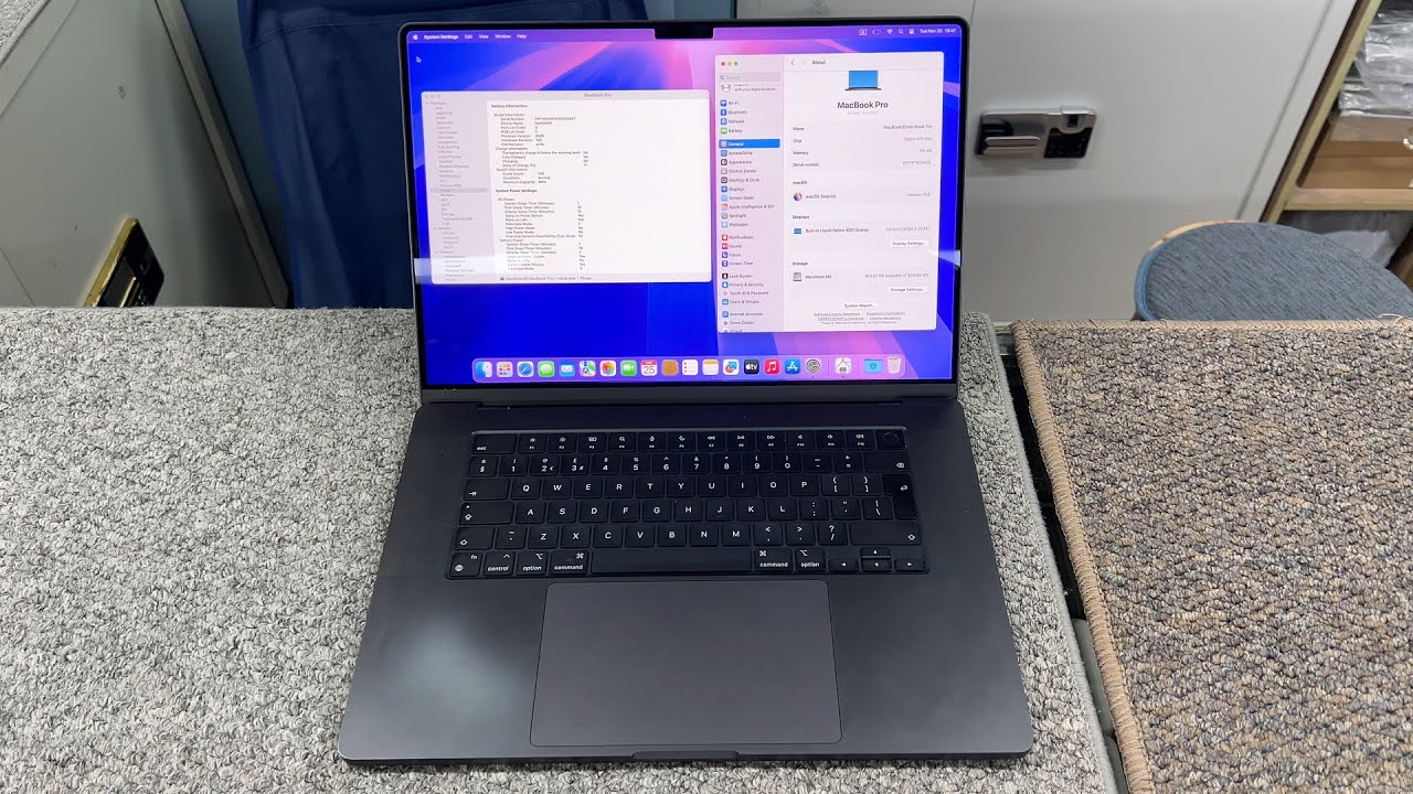 MacBook Pro 16インチ M3 Max メモリ48GB/1TB 2023 MacBook Pro M3 Max 48GB RAM 1TB Storage 16 inch, Battery at