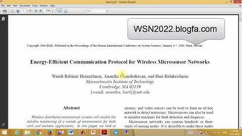 آموزش الگوریتم LEACH در شبکه حسگر بی سیم