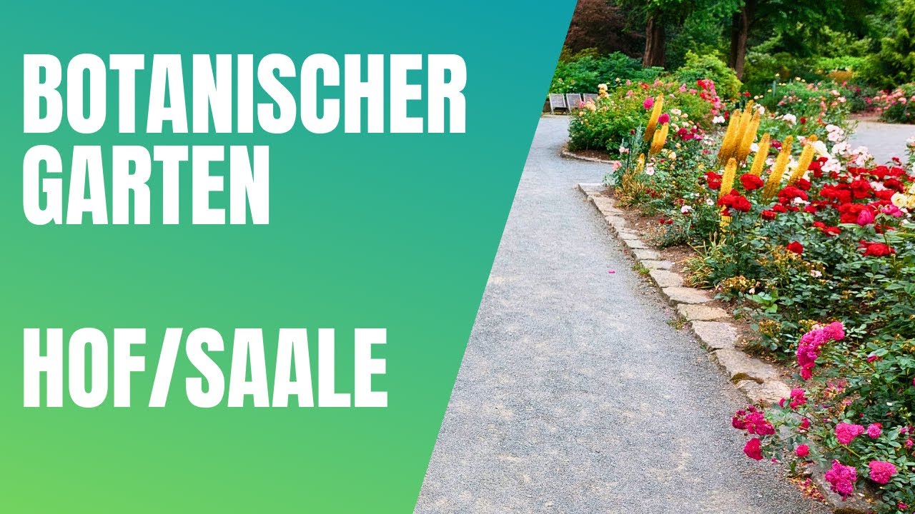 🌳Botanischer Garten in Hof (Saale) in Oberfranken am Theresienstein