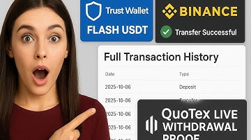 LIVE! FLASH USDT Transfer Success 🔥 Trust Wallet to Binance 💰 Full History + Quotex Withdrawal Proof
