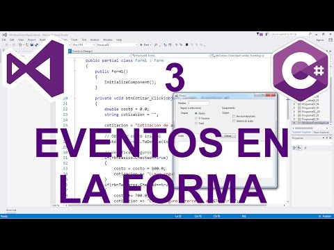 Video: ¿Cuál es el uso de eventos en C #?