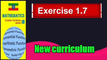 #exercise 1.7 (New curriculum) // grade 10 maths unit _1