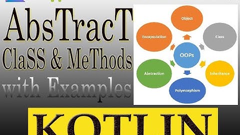 Abstract Class and Abstract Methods in Kotlin Tutorial