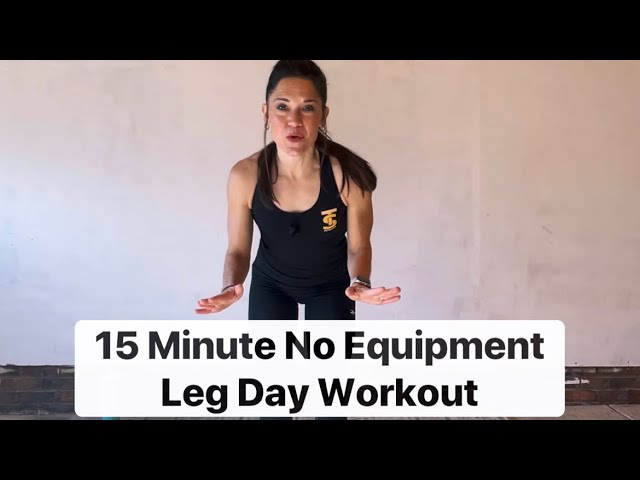 15 MIN NO EQUIPMENT LEGS WORKOUT // Get toned & strong w/ this QUICK Bodyweight Only Lower Body set