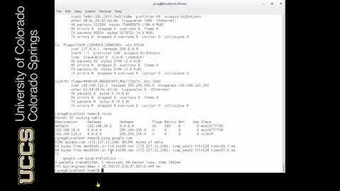 route command linux configuration command line