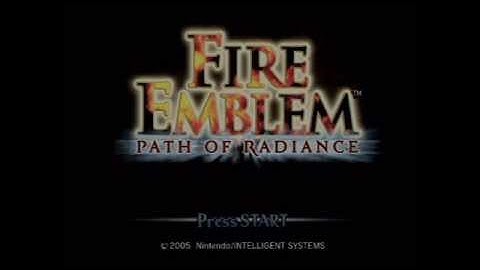 Fire Emblem Path of Radiance Intro & Title Screen (GCN)