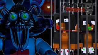 Minecraft FIVE NIGHTS AT FREDDYS - DONUT AND BABY MAX ARE TRAPPED IN THE FNAF BASEMENT !!