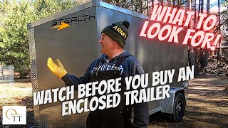 #88 Enclosed Trailer Buyers Guide  Aluminum vs Steel  What to look for  6 x 12 Stealth Trailer