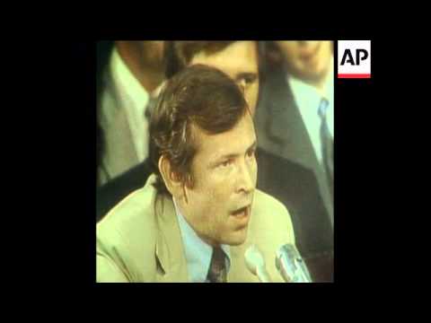SYND 17 7 73 HOWARD BAKER AND SENATOR SAM ERVIN REQUEST TAPES FROM NIXON