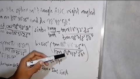 Case 6: OBLIQUE SPHERICAL TRIANGLE