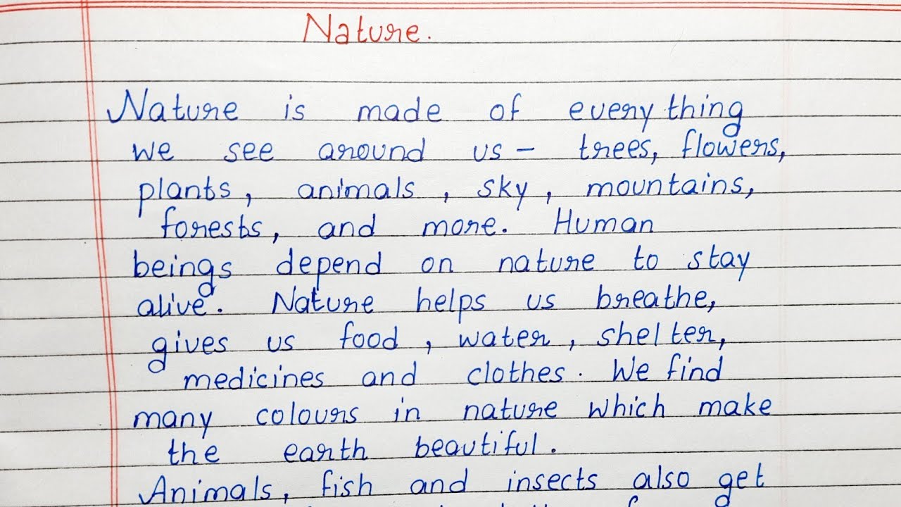 short essay on natures medicine