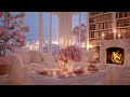 Cozy Night Living Room Soft Piano Music Fireplace Sounds For Relaxation Stress Inner Peace 