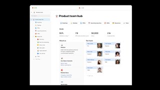 Coda product team hub demo