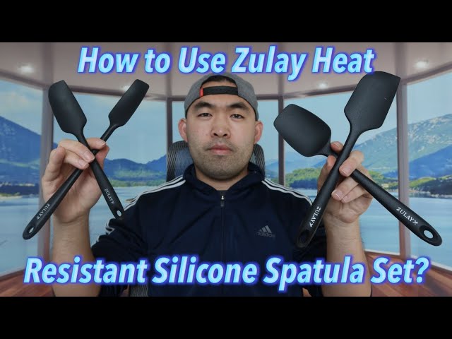  Zulay 4pcs Silicone Spatula Set - Heat Resistant