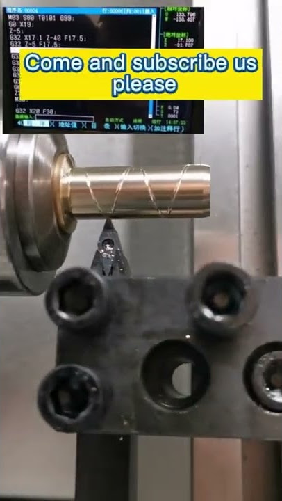 How to use G32 code of CNC lathe  |  CNC smartlathe