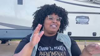 First time visitor to our RV, fifth wheel turned Airbnb