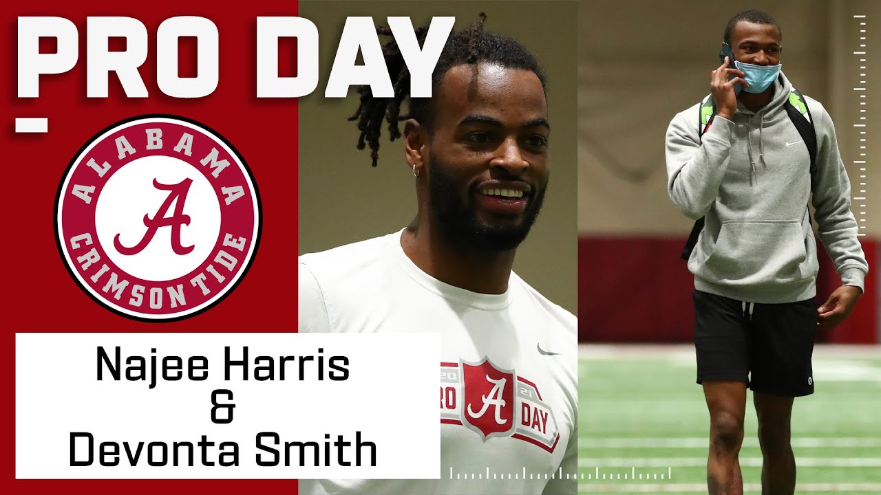 Alabama Crimson Tide running back Najee Harris' pro day highlights