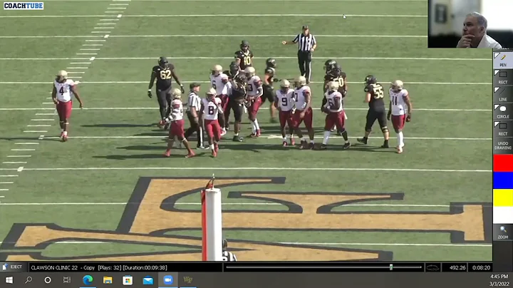 Wake Forest HC Dave Clawson - QB Block RPO Game