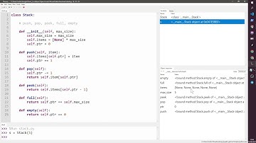 Simple Stack using Python (A-Level Computer Science)