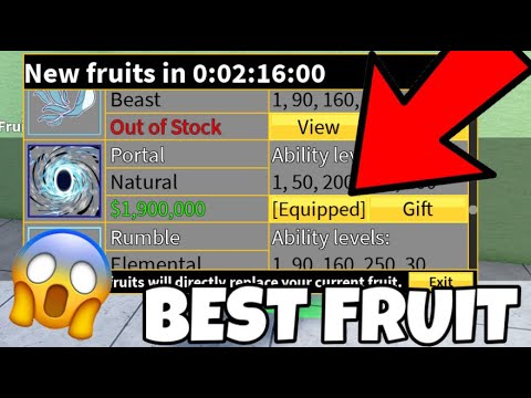 New! Portal Fruit Is In Stock FOR THE FIRST TIME! 😱 ( Blox Fruits ) 