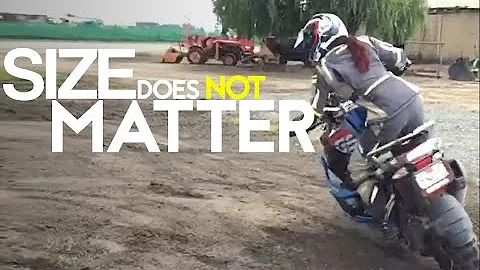 Pint-Sized Rider Jocelin Snow Taming a Big-Bore GS...