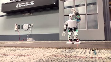 Professor Happy getting ready to teach his Robotics Class.