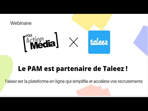 Webinaire - Taleez : la plateforme qui simplifie vos recrutements