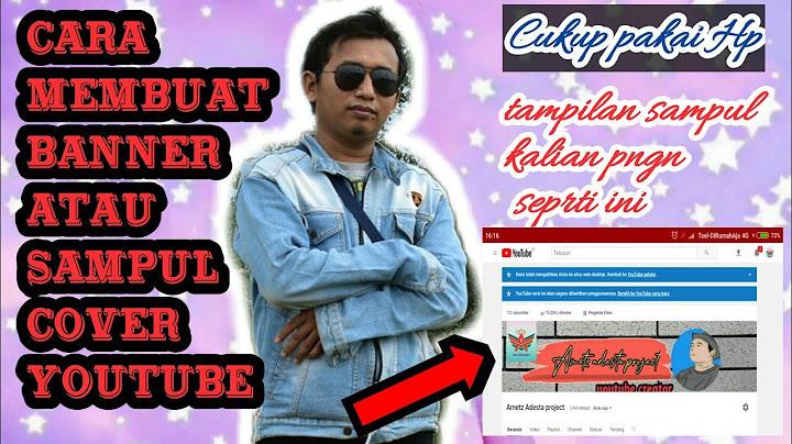 Cara membuat banner untuk youtube