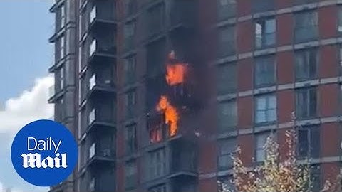 Fire rips through London block of flats with 