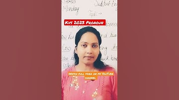 Kvs Demo teaching English Grammar |#kvs #pronoun #shorts #shortvideo #kvsprt