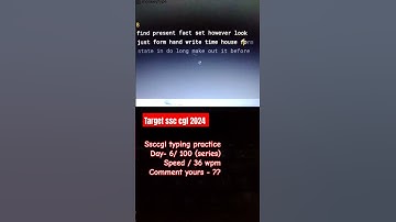 SSC CGL typing challenge 🎯 DAY- 5/100 ( 100 wpm) #ssccgl2024 #typing #shorts