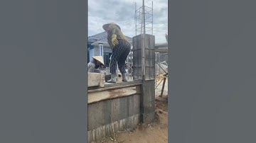 hàng rào kiên cố bằng bê tông #construction