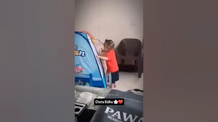 chota sidhu gift देख कर बहुत खुश हो गया ❤️#sidhumoosewala #chotasidhu #shorts