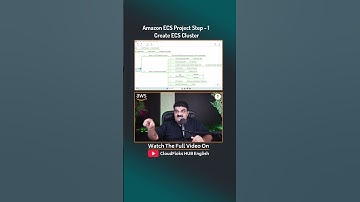 Amazon ECS Project | Step 1- Create ECS Cluster | Full Stack ECS Deployment #aws  #cloudcomputing