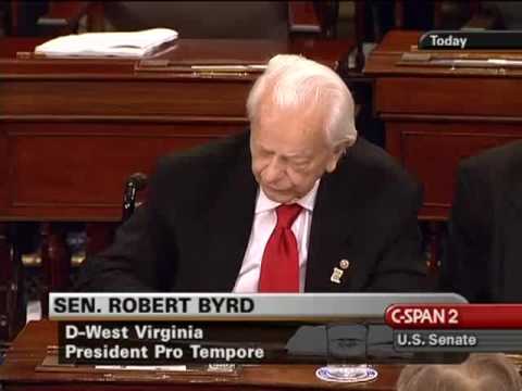 Senator Robert Byrd on Congressional Service