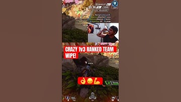 CRAZY TEAM WIPE CLUTCH | SEASON 25 RANKED #apexlegends #shorts #livestream #gaming #twitch #fyp