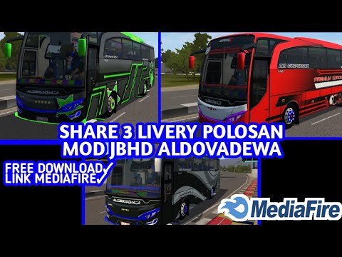 POLOSAN LIVERY  PACK BUSSID  MOD JBHD FR X ALDOVADEWA MOD 