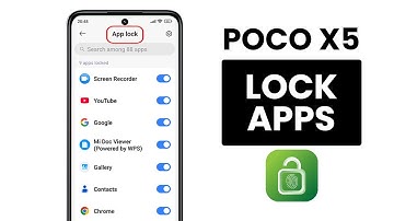 How to Lock Apps in Poco X5 - App Lock Setting
